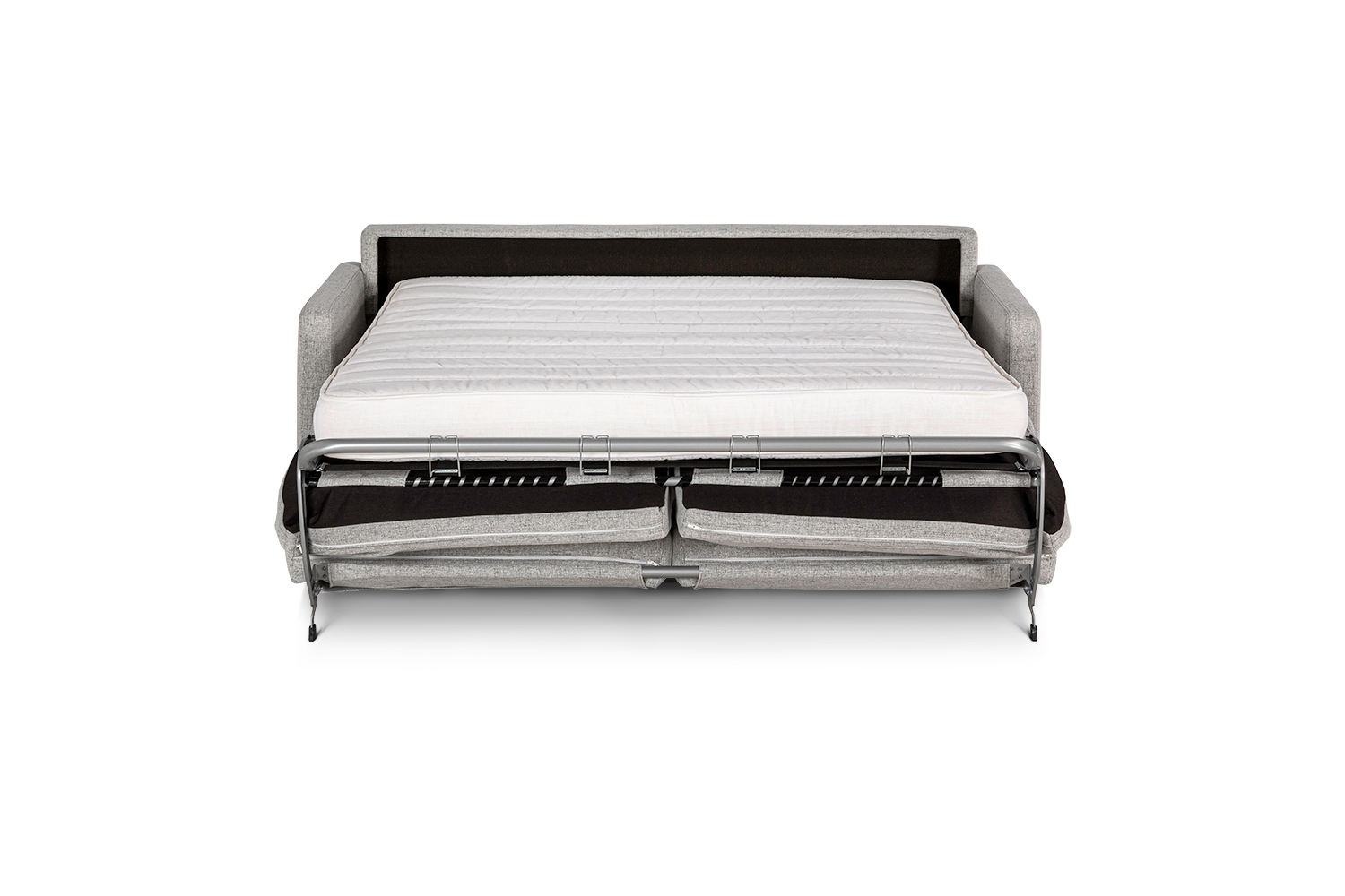 In picture: Lumo 2 opened into bed position. Fabric: Linea16.