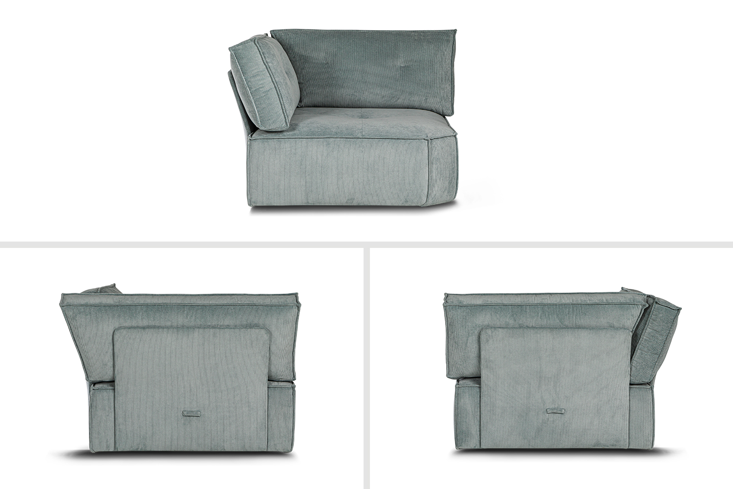 In picture: Levi Corner. Fabric: Wave 150.