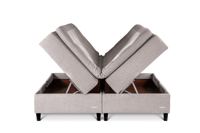In picture: Compact Bliss. Top mattress: Cumulus. Leg: 1, black.