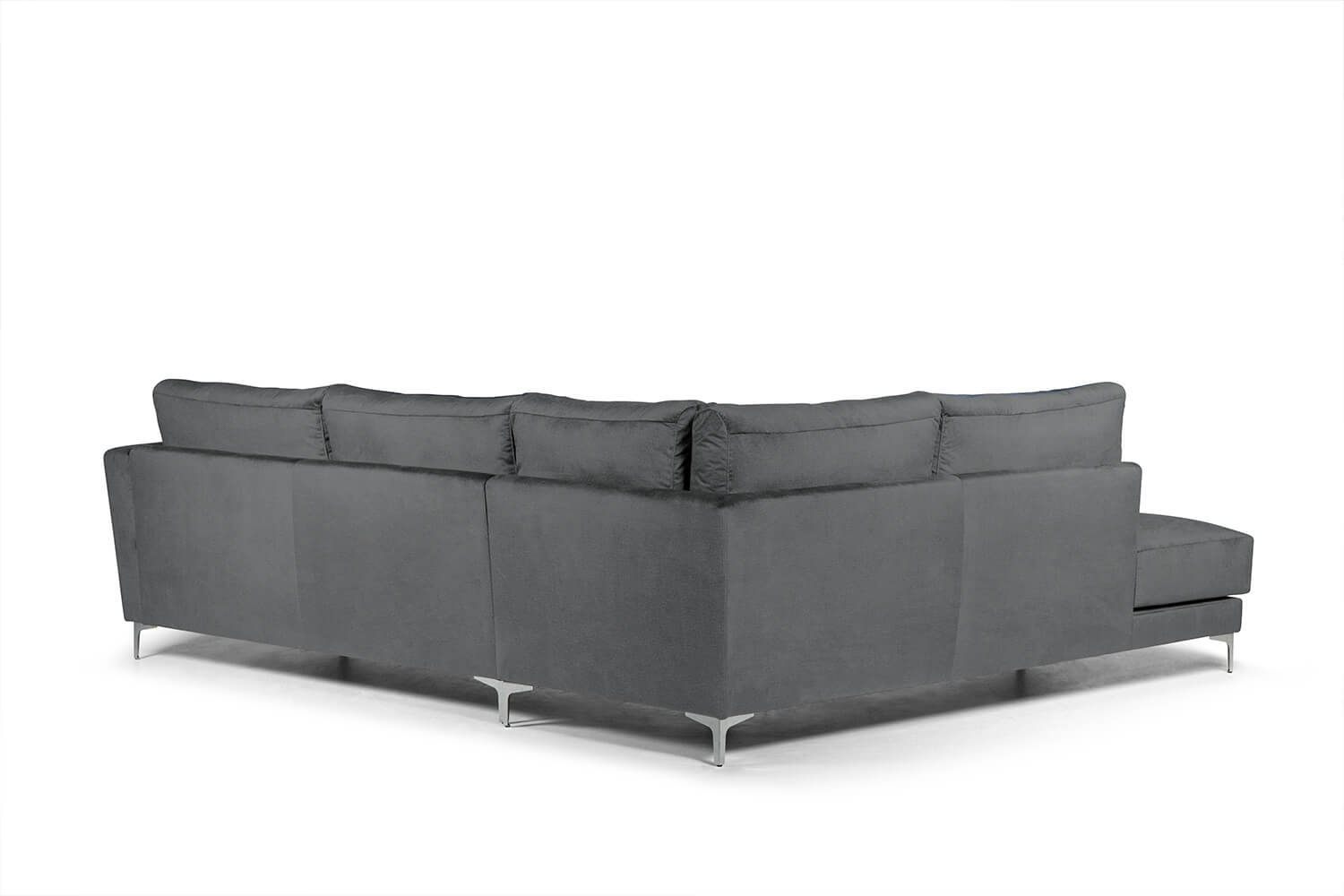 In picture: Andango Open End Left. Fabric: Mila 97. Leg: 53, stainless steel.
