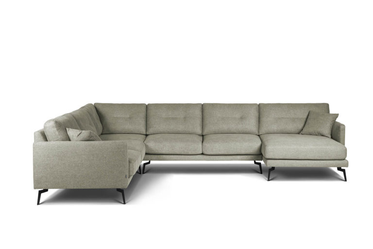 In picture: Showtime A3E2UA. Fabric: Ness 1206. Leg 122 matteblack.