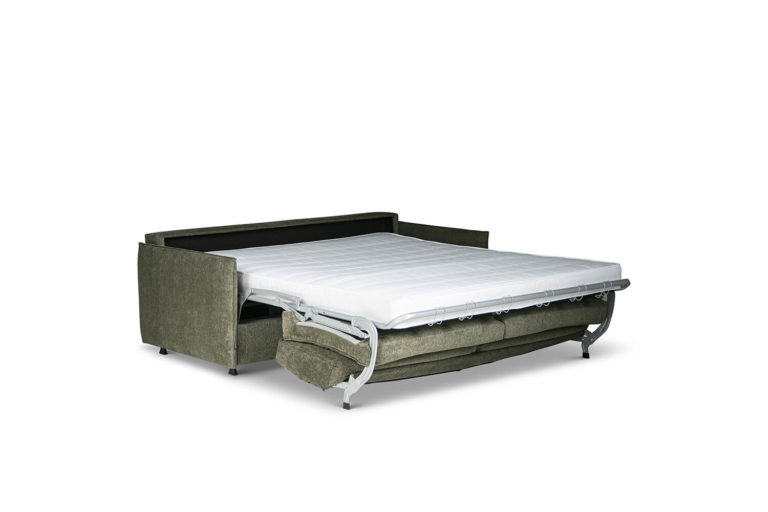 In picture: Ellis 3BM with opened bed. Fabric: Sense 4156.