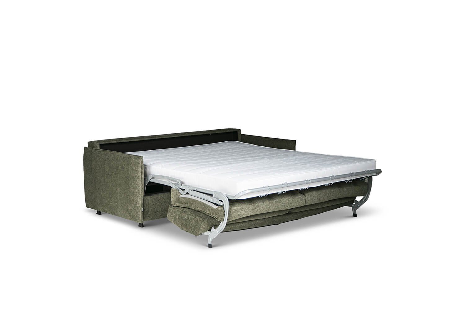 In picture: Ellis 3BM with opened bed. Fabric: Sense 4156.