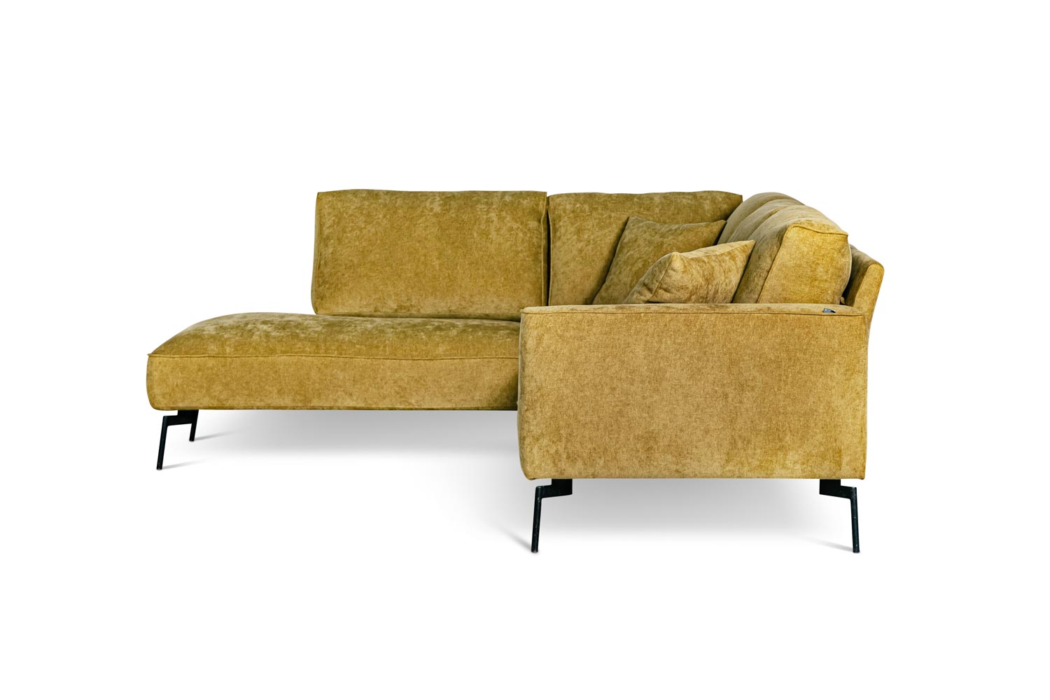 In picture: Tenzo Open End Left. Fabric: Shaff 1148, Leg: 89.
