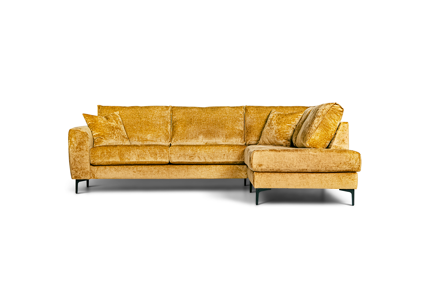 In picture: Adele Open End Right. Fabric: Jazz 3156. Leg: 53, matte black.