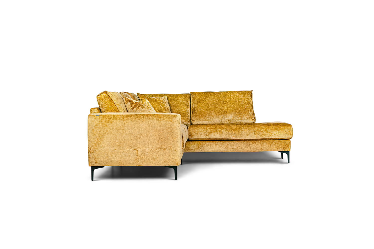 In picture: Adele Open End Right. Fabric: Jazz 3156. Leg: 53, matte black.