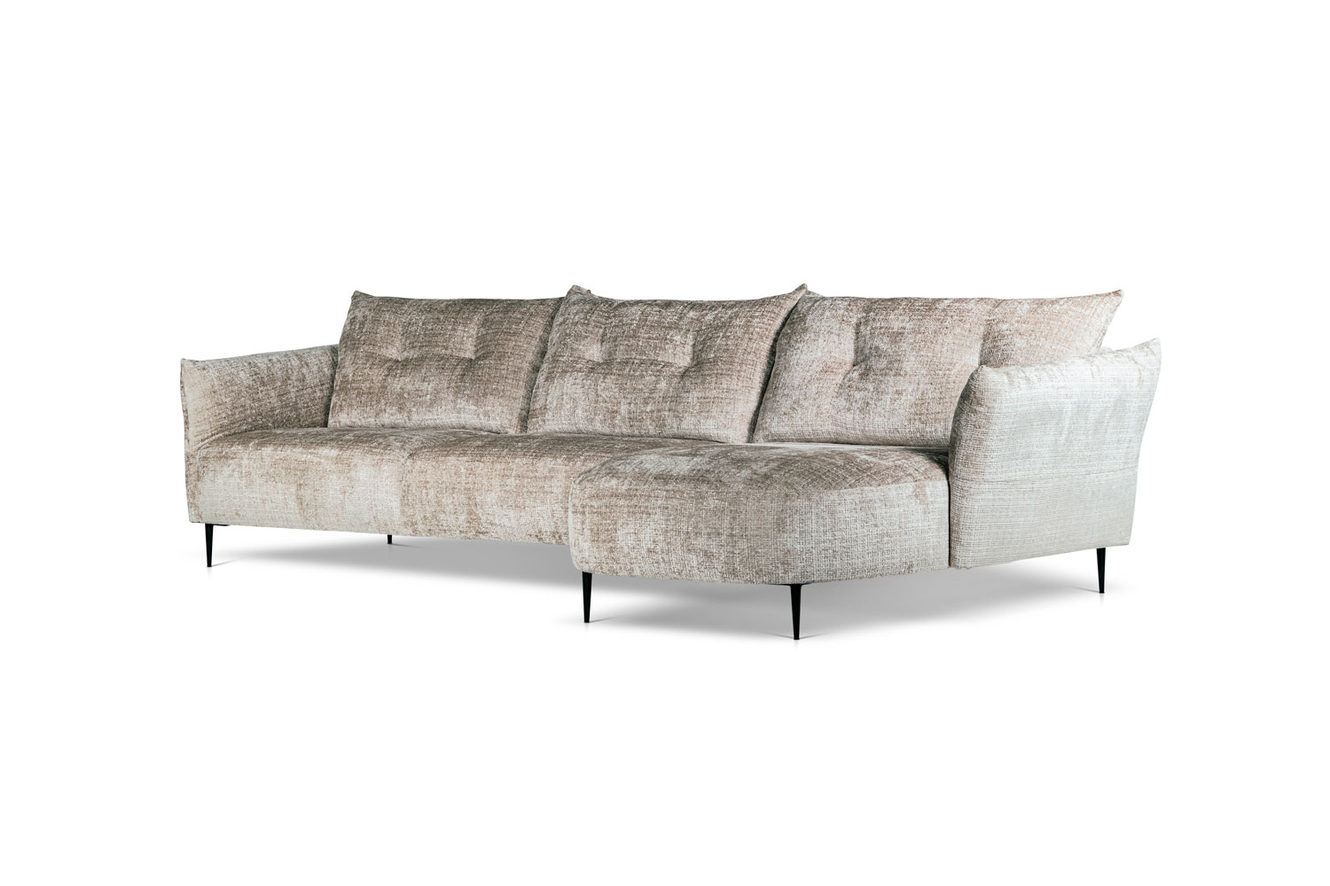 In picture: Calista 4 DIV Right. Fabric: Urban 3414. Leg: 15, matte black.
